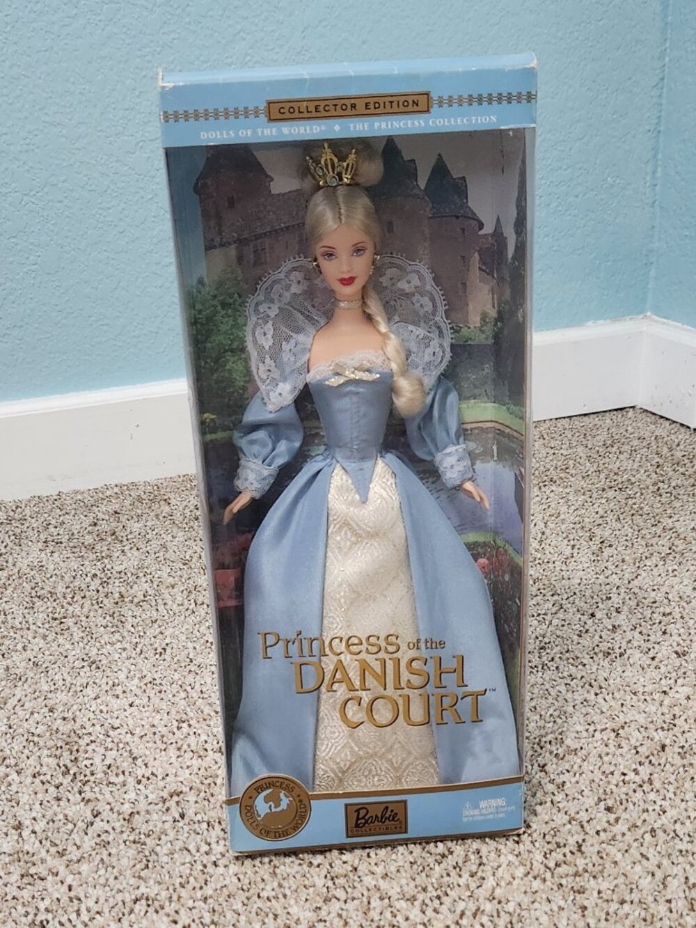 2002 Barbie Princess Danish Court Dolls of the World Mattel 56216 NRFB
